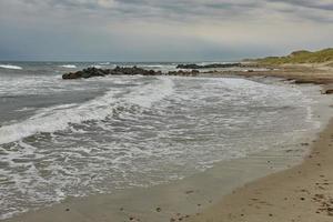 litoral e paisagem perto da cidade de Skagen, na Dinamarca foto