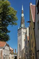arquitetura do centro da cidade velha de tallinn na estônia foto