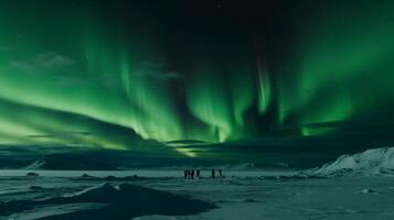 foto do aurora dentro a norte pólo,. ai generativo