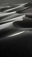 fotografias do deserto do superfícies, Sombrio cinzento e branco. ai generativo foto