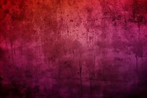 envelhecido efeito overlay. velho filme textura. roxa vermelho gradiente fundo com poeira arranhões. ai generativo foto