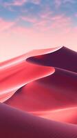 fotografias do deserto do superfícies, Sombrio Rosa e vermelho. ai generativo foto