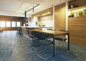 moderno loft cozinha foto