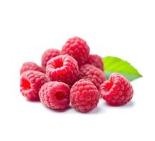 ai generative.raspberry frutas em branco fundos. foto