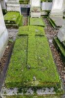 cimetiere du pere lachaise típica francês cemitério, foto