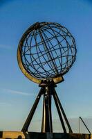 a globo às nordkapp, Noruega 2022 foto