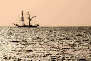 oceano Visão com barco foto