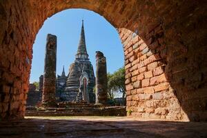 wat phra si Sanphet Ayutthaya Tailândia - antigo cidade e histórico lugar. foto