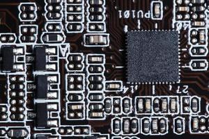 placa de tecnologia de chip eletrônico foto