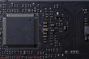 bardo de tecnologia de chip eletrônico foto