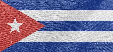 Cuba tecido bandeira algodão material Largo bandeiras papel de parede colori tecido Cuba bandeira fundo foto