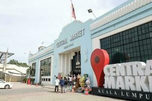 Kuala Lumpur, Malásia- marcha 25, 2018 central mercado construído dentro 1888 Como uma molhado mercado, presente dias visitou de turistas e locais para recordações e local artesanato. foto