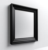 zombar acima quadro, Armação com mínimo decoração fechar acima dentro casa interior fundo. generativo ai. foto