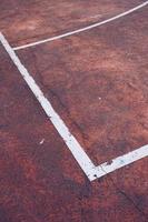 campo de futebol de rua na cidade foto