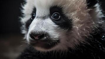 redefinindo fofura com uma bebê panda foto