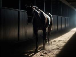 perseguindo sombras dentro a Belmont estacas foto