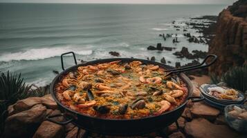 mistérios do espanhol paella foto