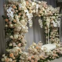 Casamento floral decoração , gerar ai foto