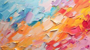 abstrato colorida óleo pintura fundo. ilustração ai generativo foto