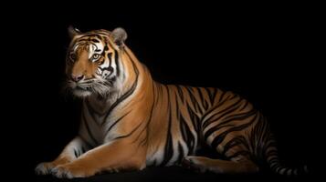 Bengala tigre. ilustração ai generativo foto