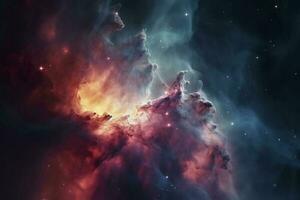 a orion nebulosa profundo espaço objetos , gerar ai foto