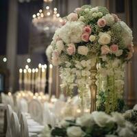 Casamento floral decoração , gerar ai foto
