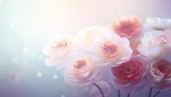 suave sonhadores doce flor para amor romance fundo, generativo ai foto