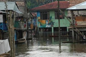 as favelas da vila de belen em iquitos foto