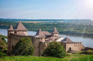 castelo khotyn fortess na ucrânia foto