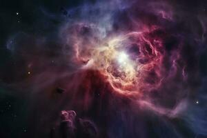 a orion nebulosa profundo espaço objetos , gerar ai foto