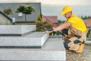 concreto escadas construção foto