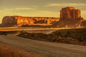 rural Arizona cascalho estrada foto