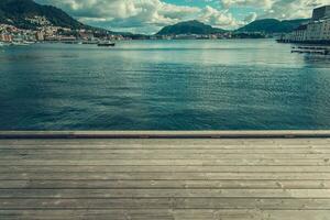 cidade do Bergen Noruega marina foto