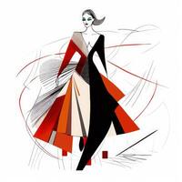 abstrato moda ilustração. ilustração ai generativo foto