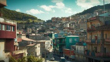 cidade Horizonte do arquitetônico paisagem, ai generativo foto