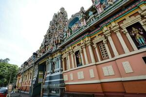 Kuala Lumpur, Malásia- marcha 25, 2018 sobre século velho sri kandaswamy kovil foto