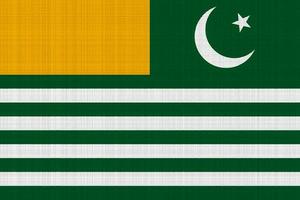 bandeira do azad Caxemira em uma texturizado fundo. conceito colagem. foto