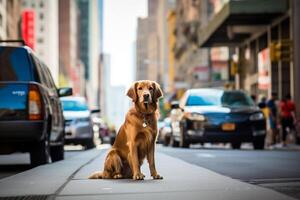 cachorro dentro real vida, feliz momento com animal ai generativo foto