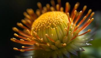 vibrante cores do uma solteiro flor dentro natureza fragilidade gerado de ai foto