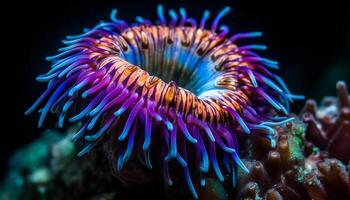 multi colori embaixo da agua recife vitrines beleza dentro natureza aquático mundo gerado de ai foto