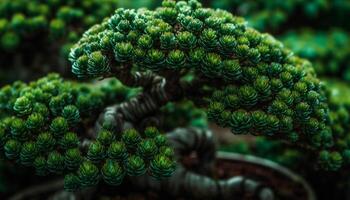 orgânico embaixo da agua crescimento Alto escala ampliação do mar vida e bactérias gerado de ai foto