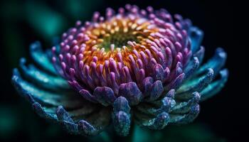 vibrante pétalas do uma solteiro gerbera margarida dentro natural beleza gerado de ai foto