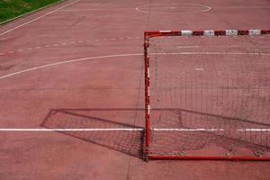 equipamentos de esporte para gol de futebol de rua foto