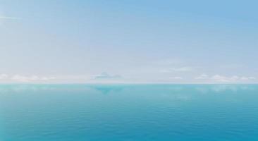 paisagem nublada de fundo sobre o mar foto