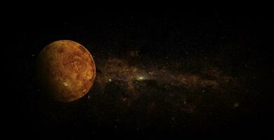 Vênus no fundo do espaço, elementos desta imagem fornecidos pela nasa foto