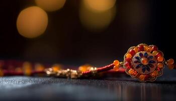 indiano Casamento pulseira, uma símbolo do amor e espiritualidade gerado de ai foto