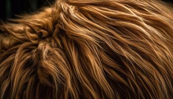 de raça pura cachorro elegância e beleza dentro natureza, olhando suave e fofo gerado de ai foto