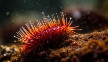 colorida cnidário recife vitrines beleza dentro natureza embaixo da agua mundo gerado de ai foto