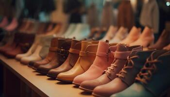 moderno sapato loja ofertas confortável esporte sapatos em oferta, variedade garantido gerado de ai foto