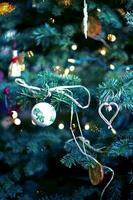 closeup árvore de natal foto